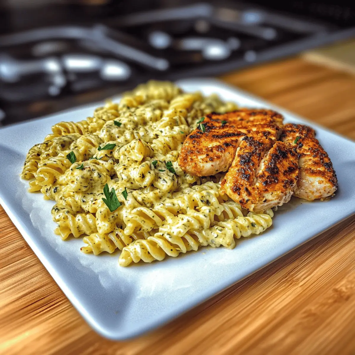 Creamy Garlic Parmesan Chicken Pasta