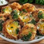 Crispy Air Fryer Broccoli Cheddar Poppers