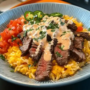 Steak Queso Rice