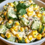 Street Corn Creamy Cucumber Salad
