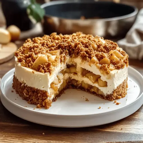 Apple Crumble Cheesecake