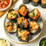 Baked Salmon Sushi Cups