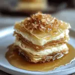 Baklava Cheesecake Phyllo Cookies with Honey Drizzle
