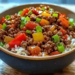 Beef Pepper Rice Bowl