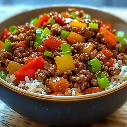 Beef Pepper Rice Bowl
