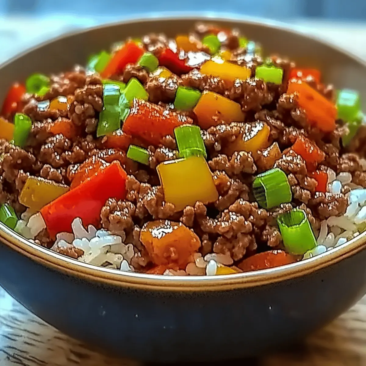 Beef Pepper Rice Bowl