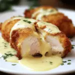 Chicken Cordon Bleu with Swiss Cheese Sauce