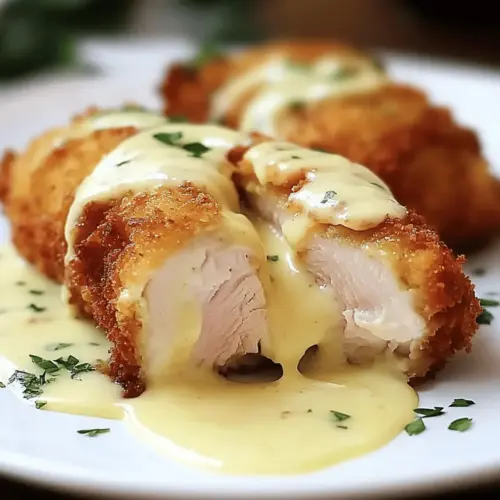 Chicken Cordon Bleu with Swiss Cheese Sauce