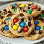 Peanut Butter M&M Chocolate Chip Cookies