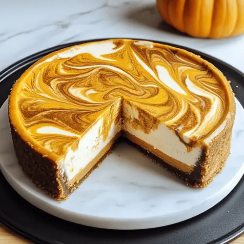 Pumpkin Swirl Cheesecake