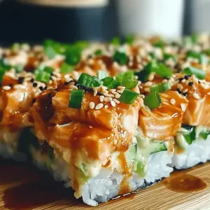 Spicy Salmon Sushi Bake