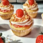Strawberry Crunch Cupcakes
