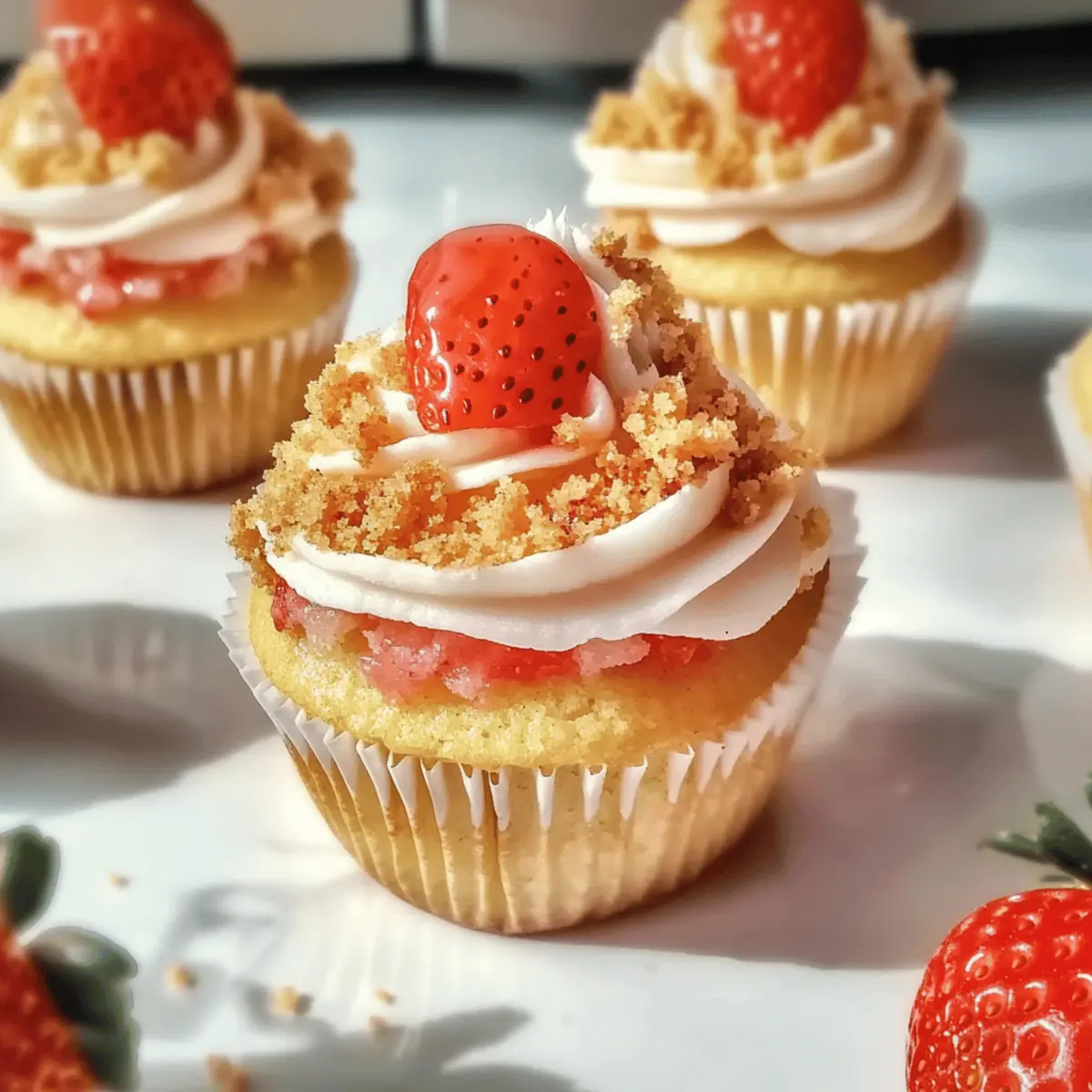 Strawberry Crunch Cupcakes