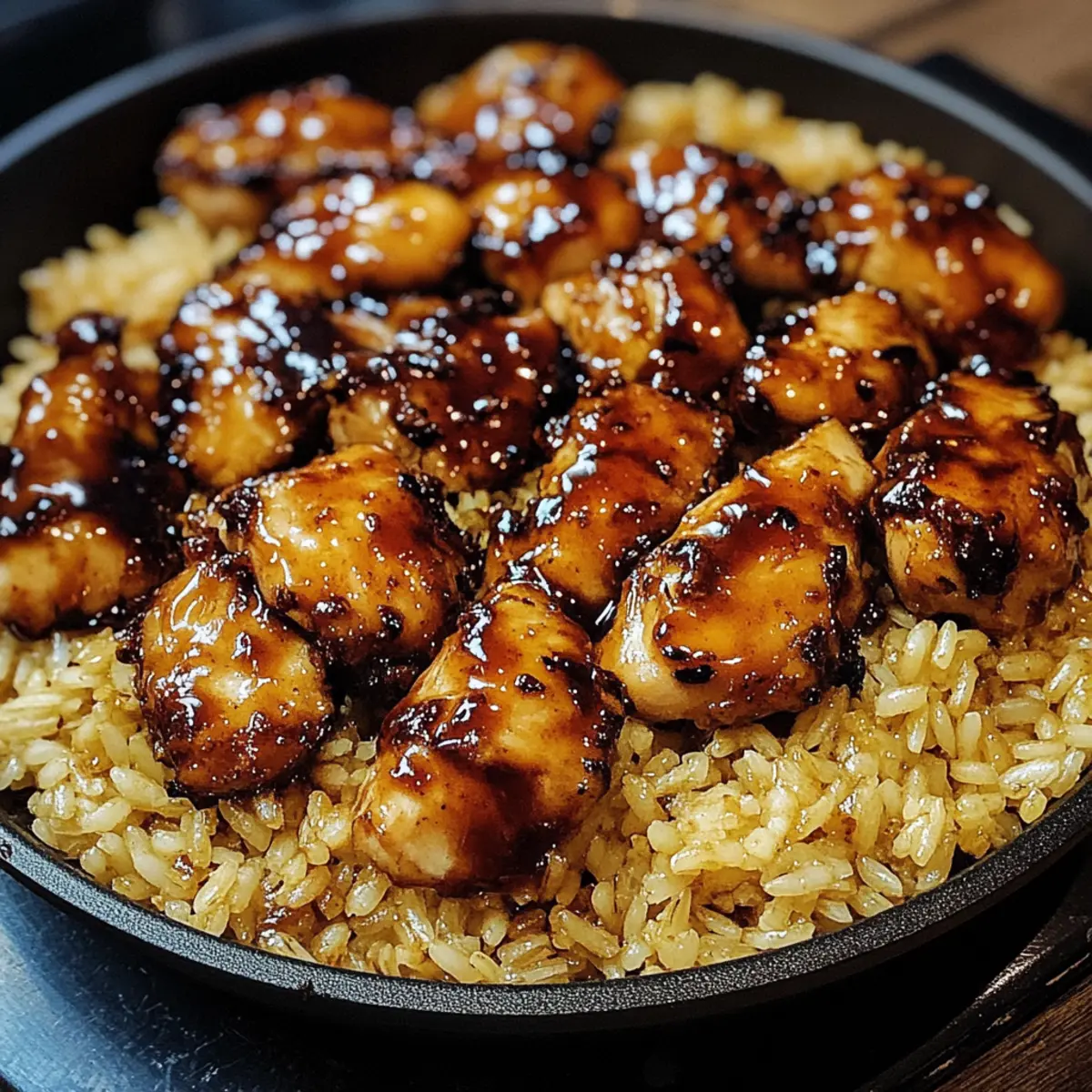 one-Pan Honey BBQ Chicken and Rice