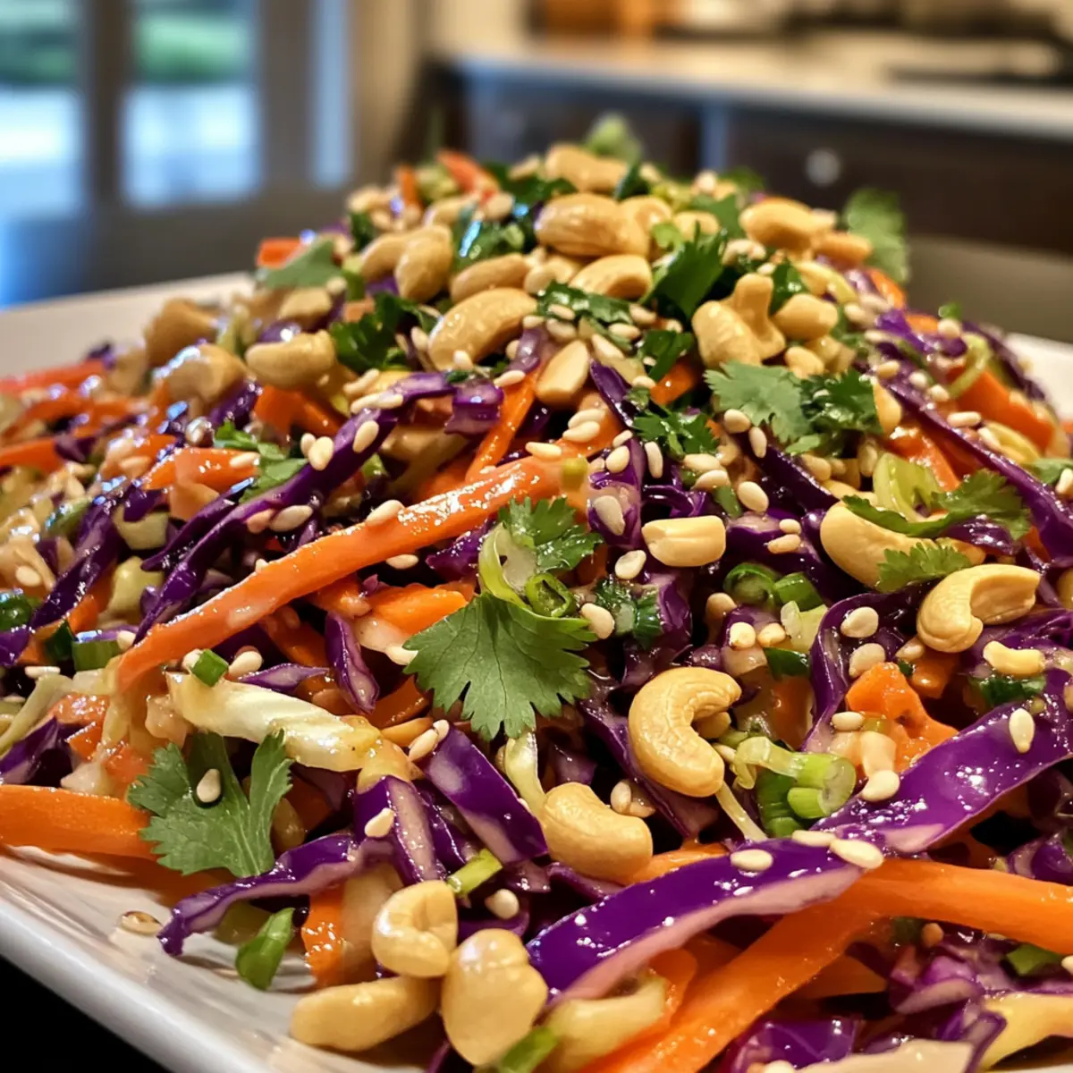 Asian Slaw with Sesame Ginger Dressing