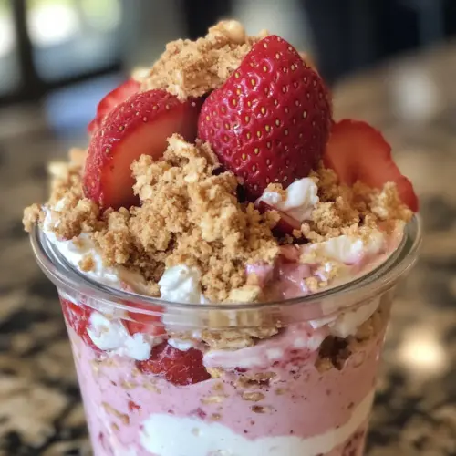 Strawberry Cheesecake Overnight Oats