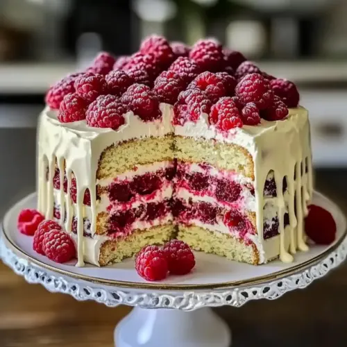 White Chocolate Raspberry Dream Cake