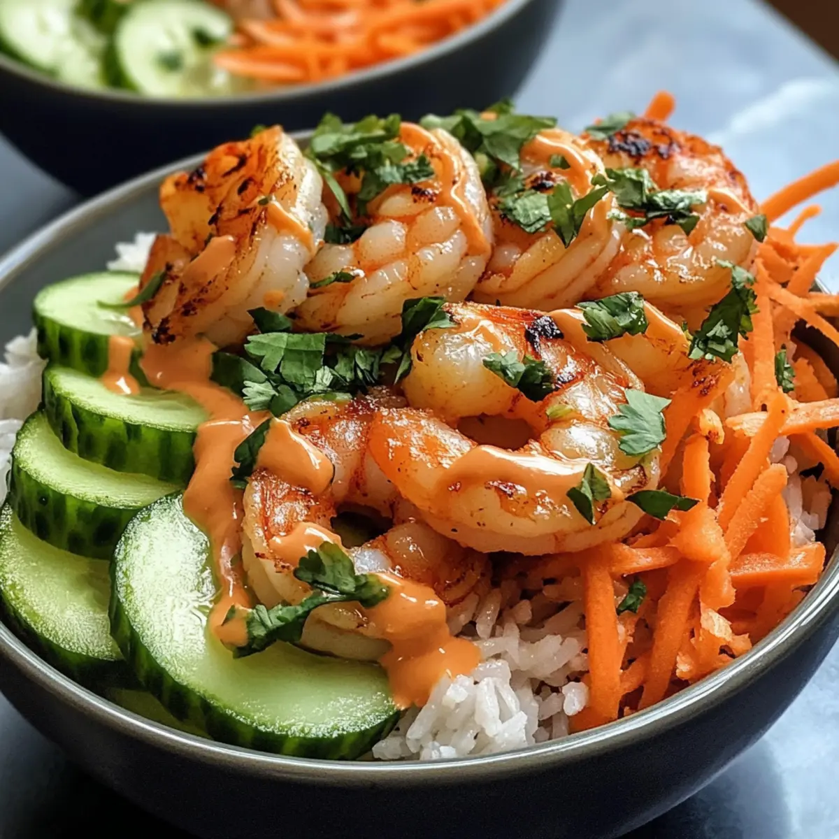 Shrimp Rice Bowls with Spicy Mayo