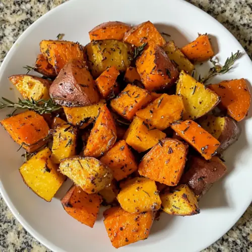 Roasted Sweet Potatoes & Carrots