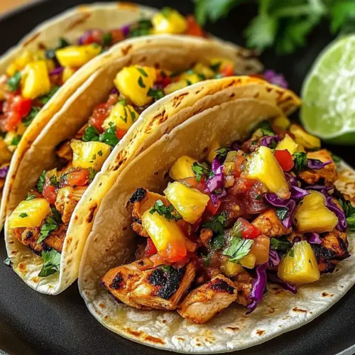Pineapple Chicken Tacos