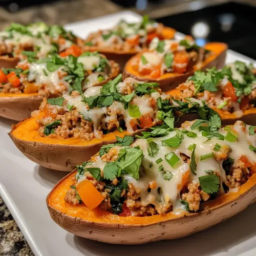 Protein Loaded Sweet Potato Boats
