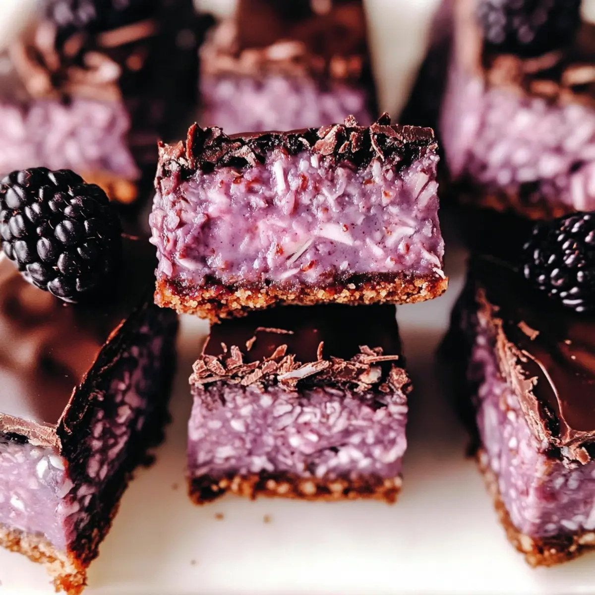 Blackberry Coconut Bars