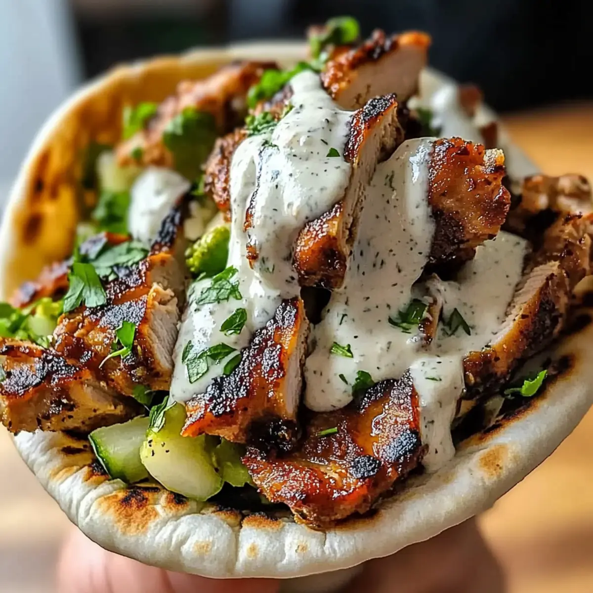 Chicken Shawarma with Garlic Sauce