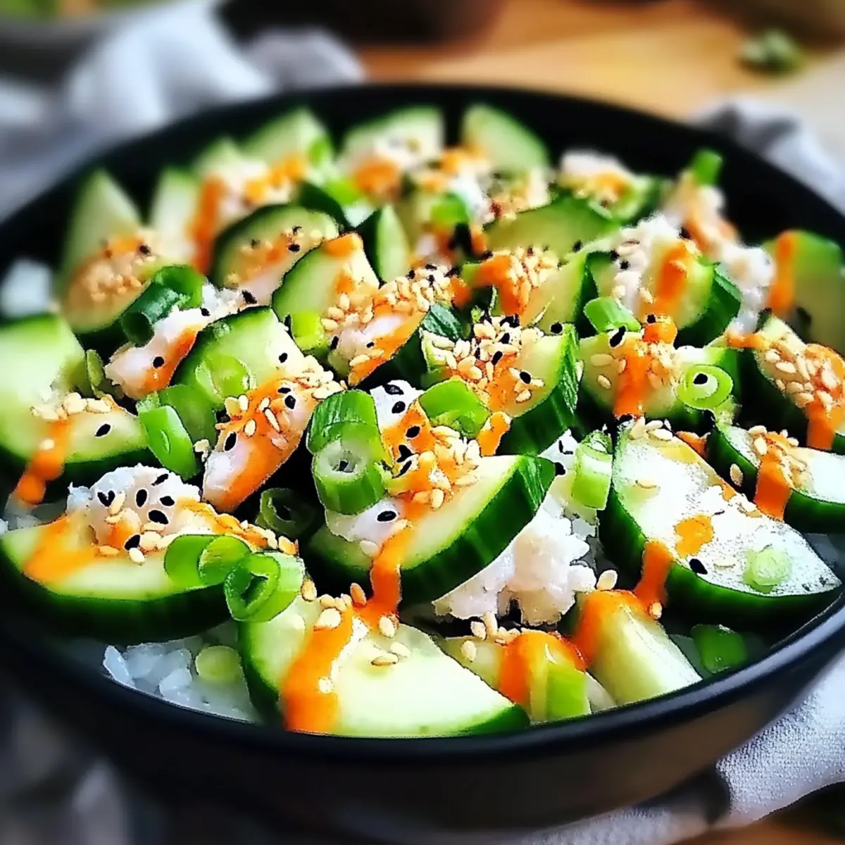 California Roll Cucumber Salad