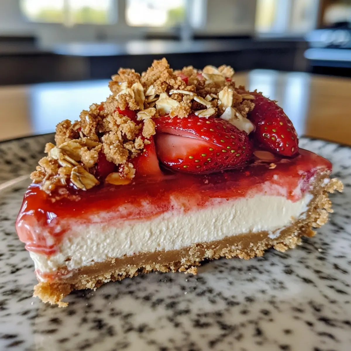 Gluten Free & Vegan Strawberry Cheesecake