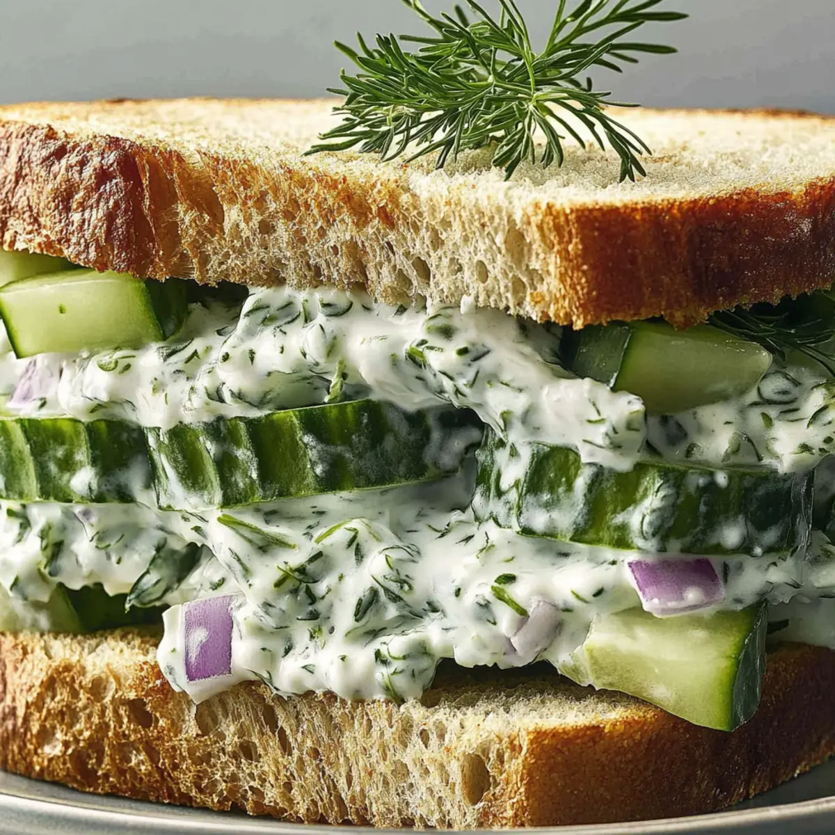 Easy Cucumber Salad Sandwiches