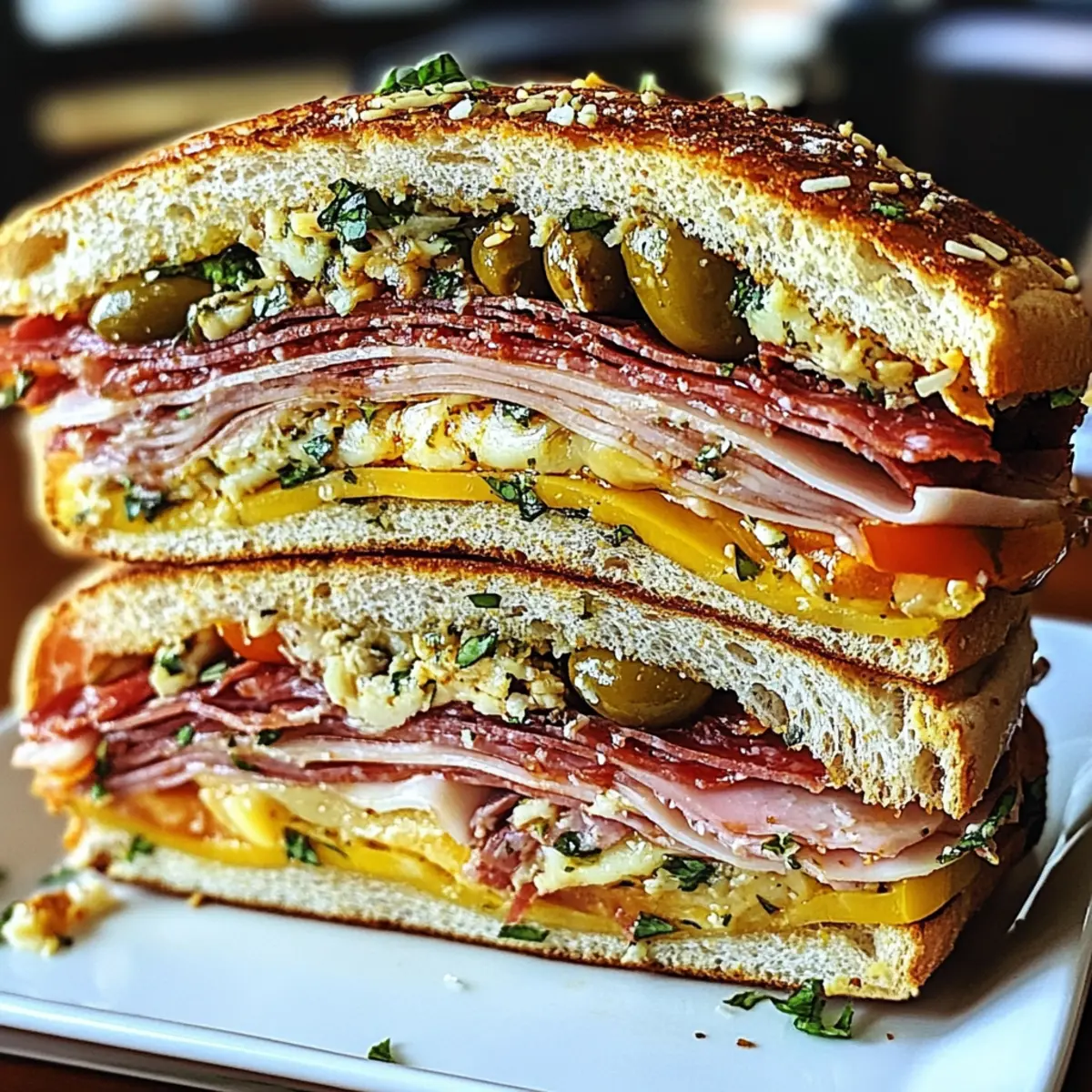 Classic Muffuletta Sandwich