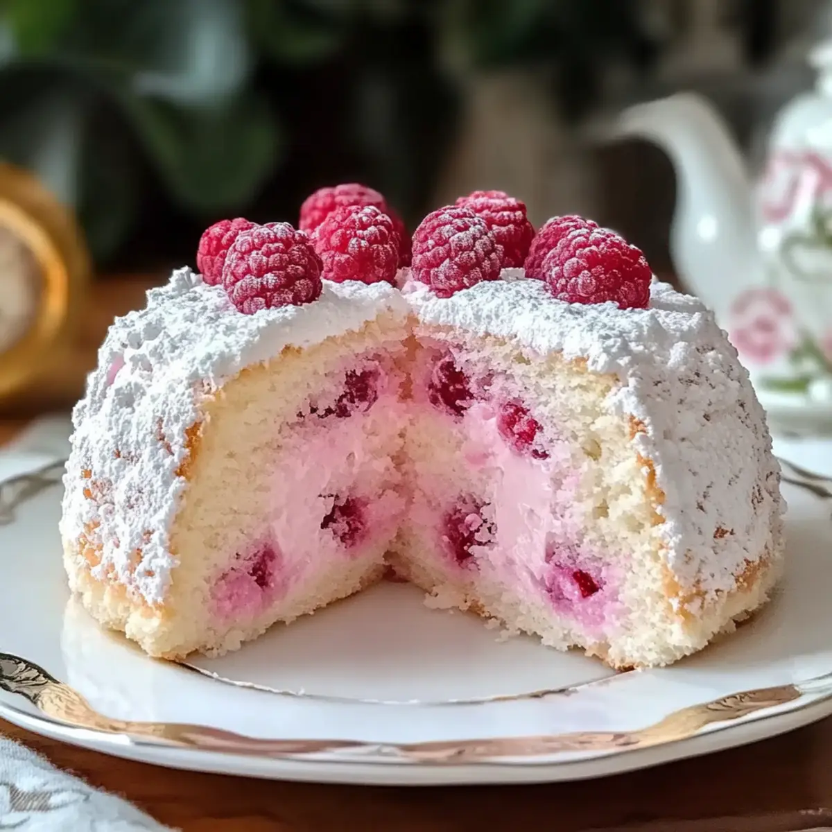 raspberry angel food cake
