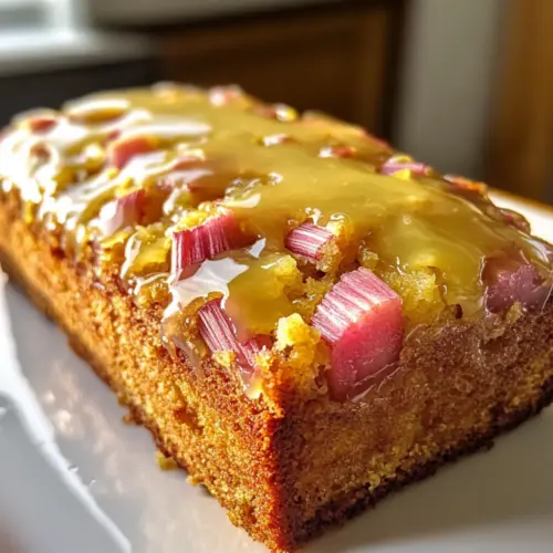 Lemon Rhubarb Loaf
