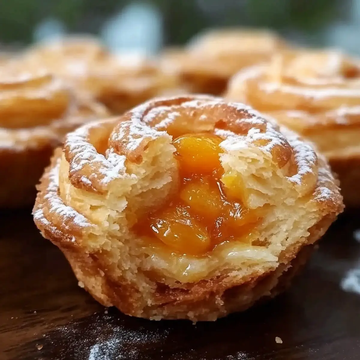 Peach Pie Cruffins