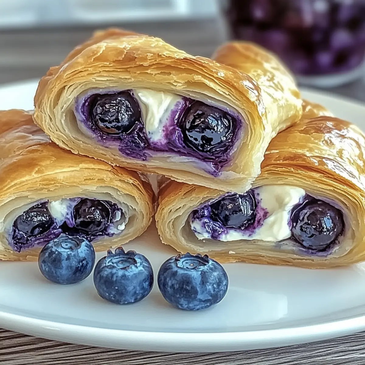 Blueberry Cream Cheese Puff Pastry