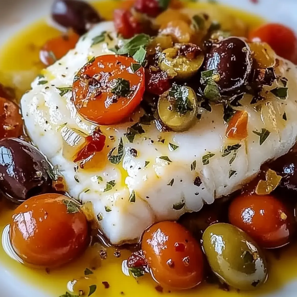 Mediterranean Baked Cod