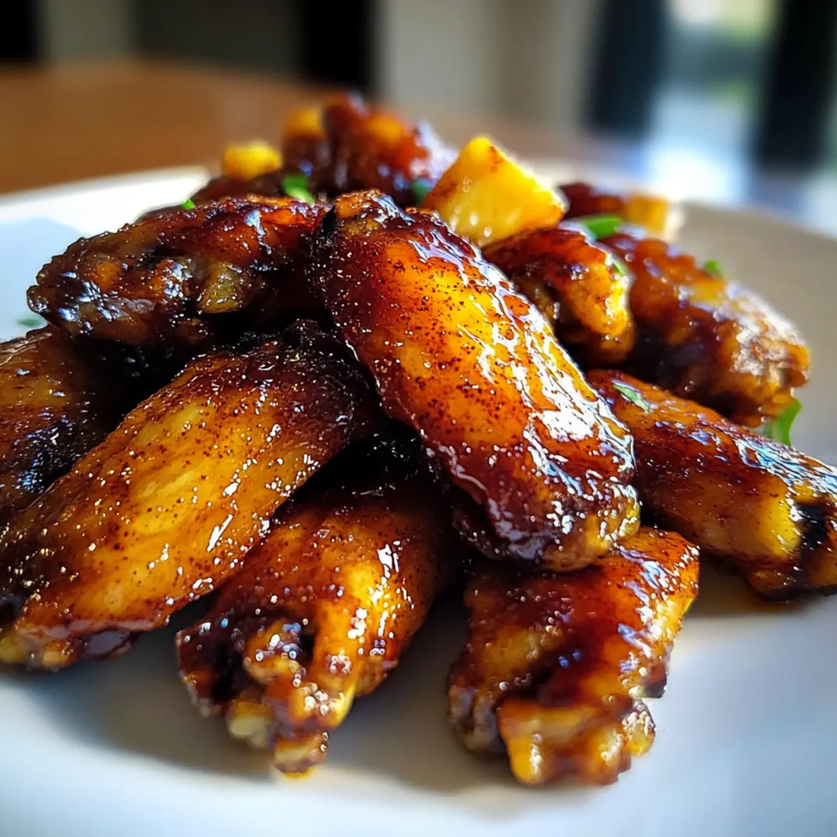 Brown Sugar Pineapple Wings Chicken