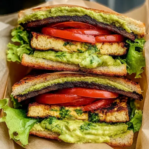Summer Smoky Tofu Lettuce Tomato