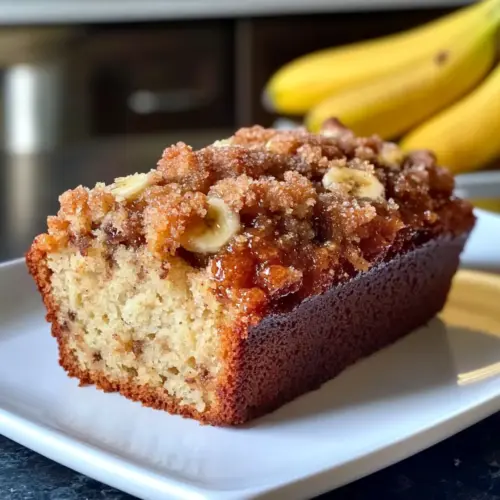 Banana Bread Recipe with Crunchy Streusel Topping