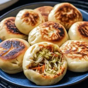 Pan-Fried Cabbage and Noodle Buns