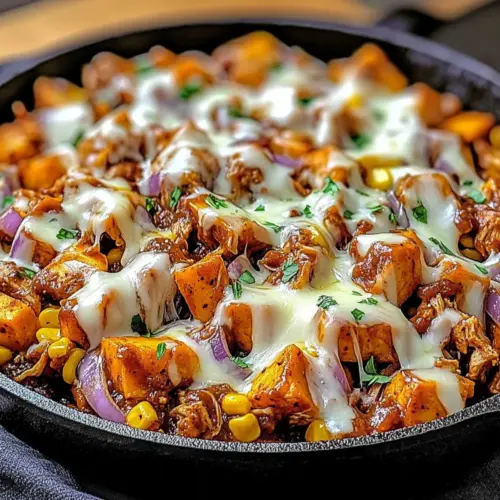 BBQ Chicken Sweet Potato Skillet