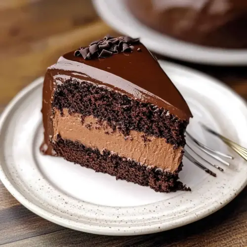 Dark Chocolate Mousse Cake