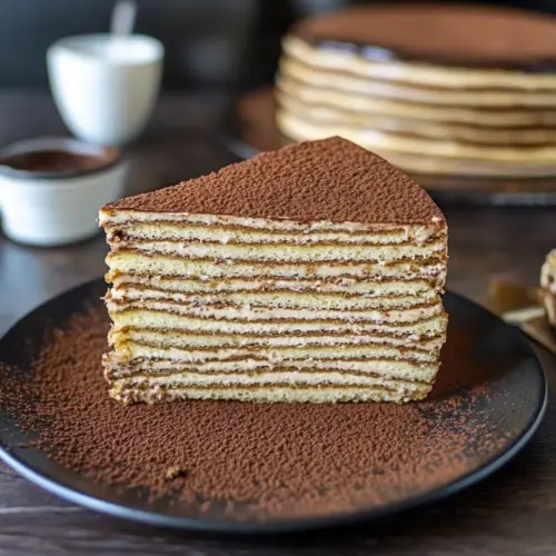 Tiramisu Crepe Cake