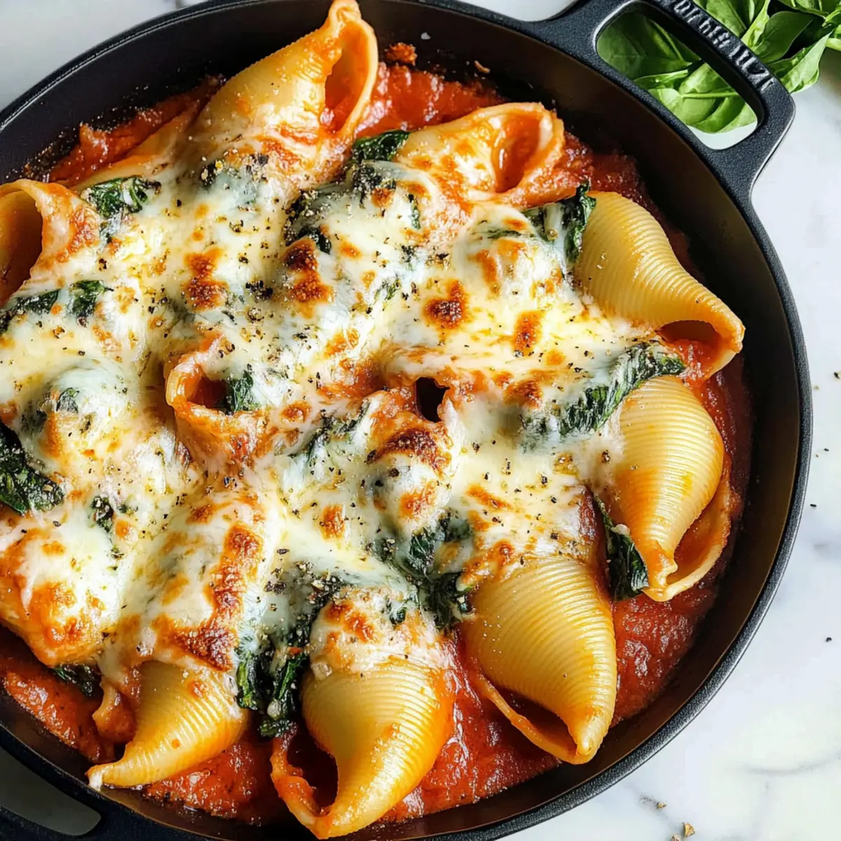 Spinach Ricotta Stuffed Shells