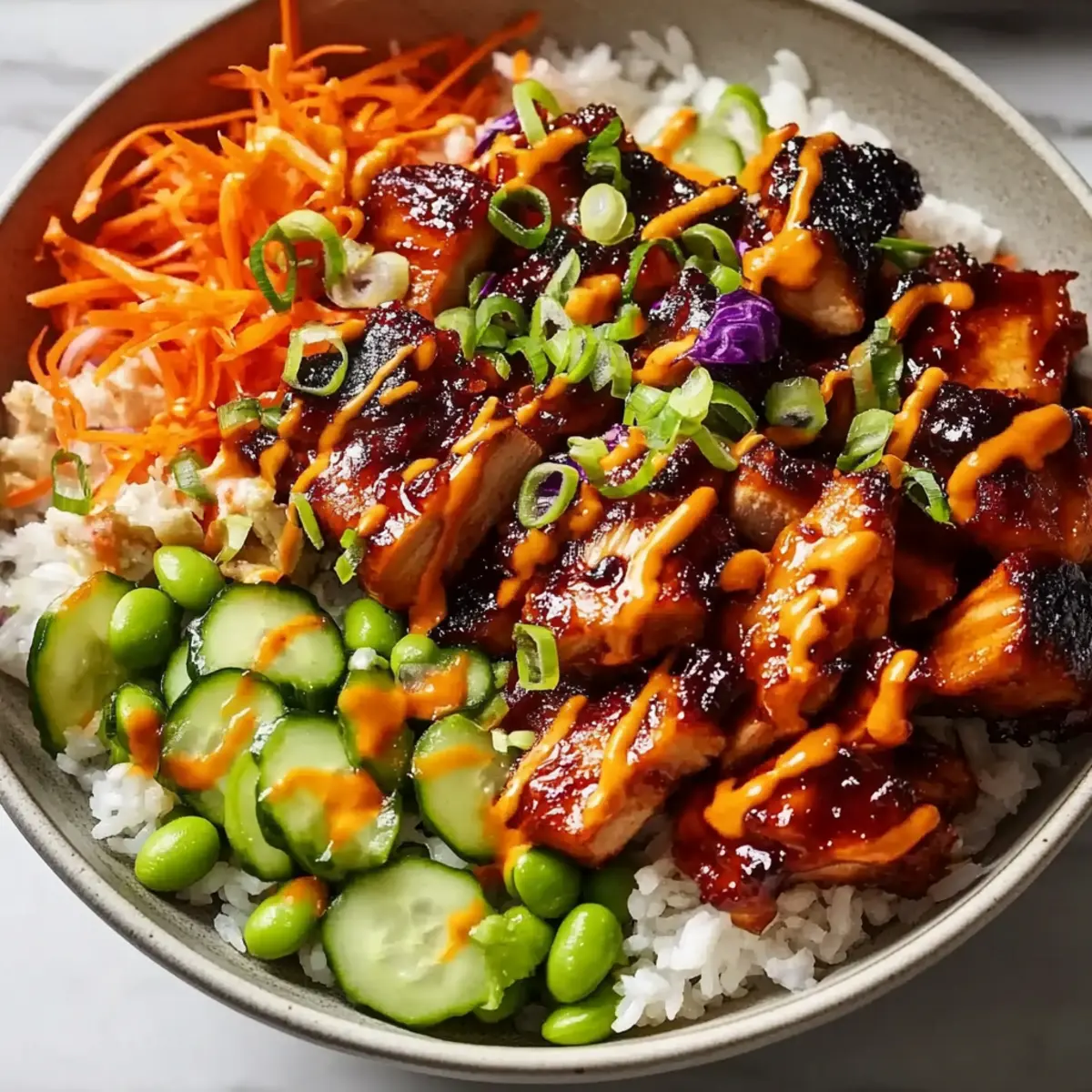 Korean BBQ Chicken Bowls