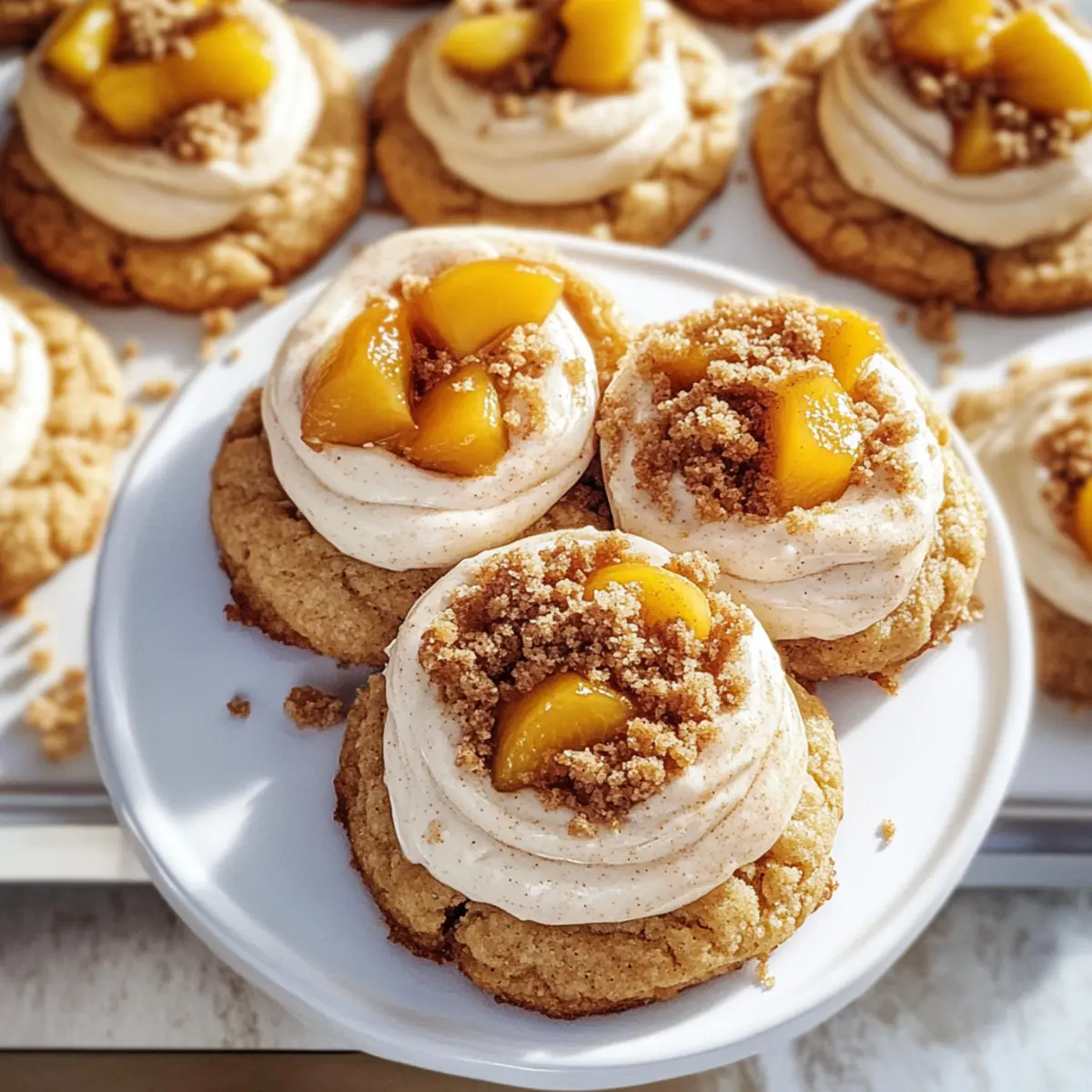 Peach Cobbler Cookies