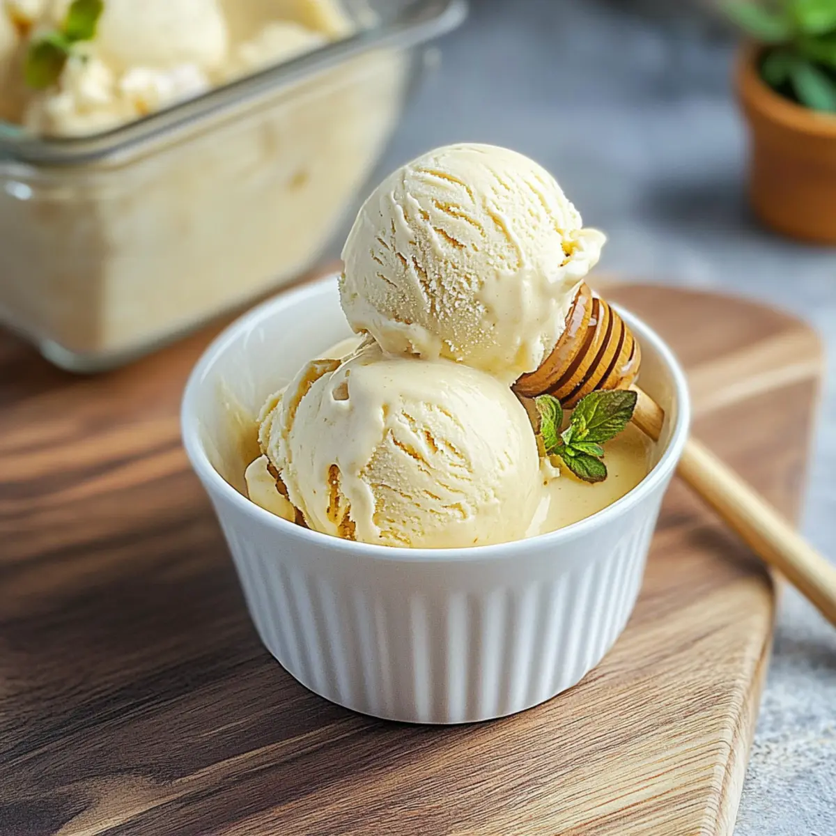 Burnt Honey Ice Cream