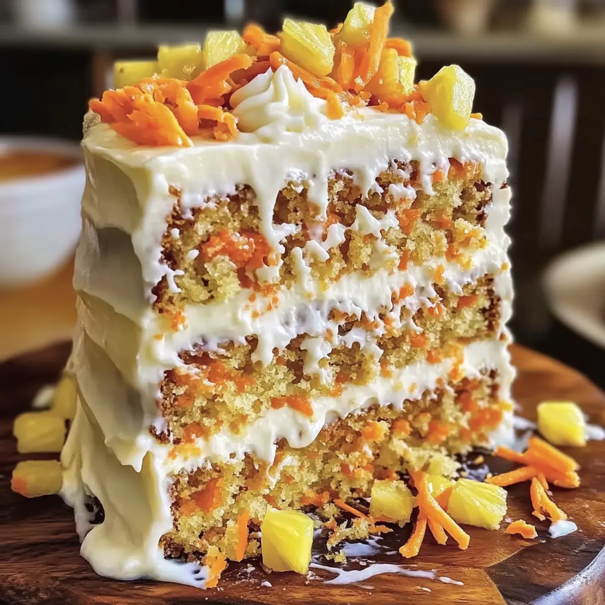 Hawaiian Carrot Pineapple Cake