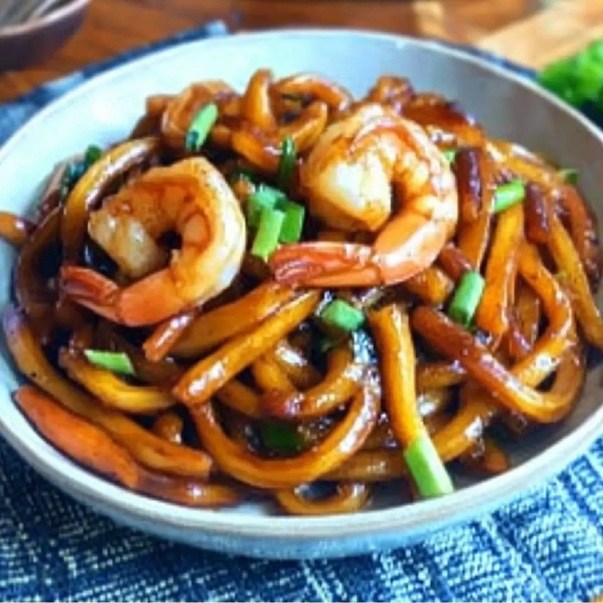 Yaki Udon with Shrimp