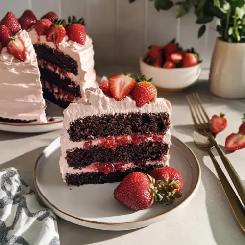 Strawberry Chocolate Cake